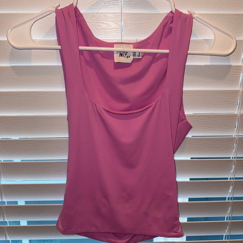 Princess Polly Magenta Scoop Neck Tank Top